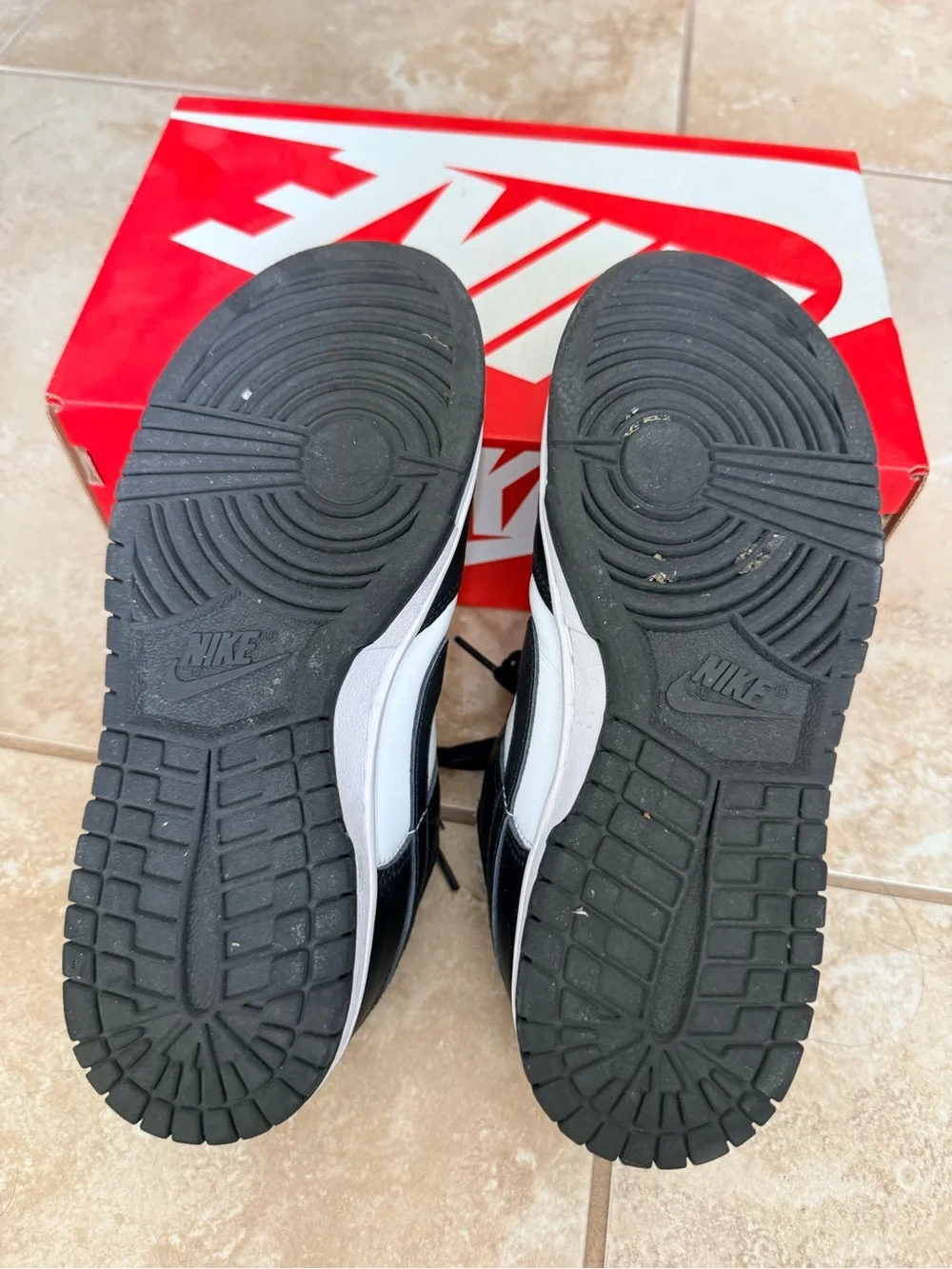 Nike Black and White Low-Top Dunk Sneakers